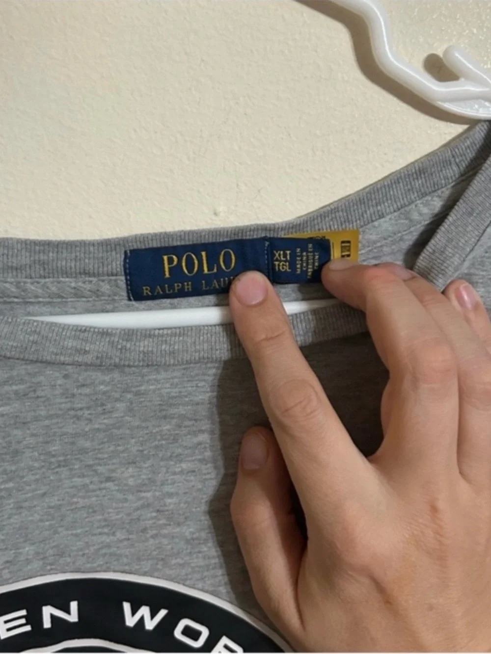 Polo by Ralph Lauren Size XLT Gray Long-Sleeve Alpine Graphic Tee